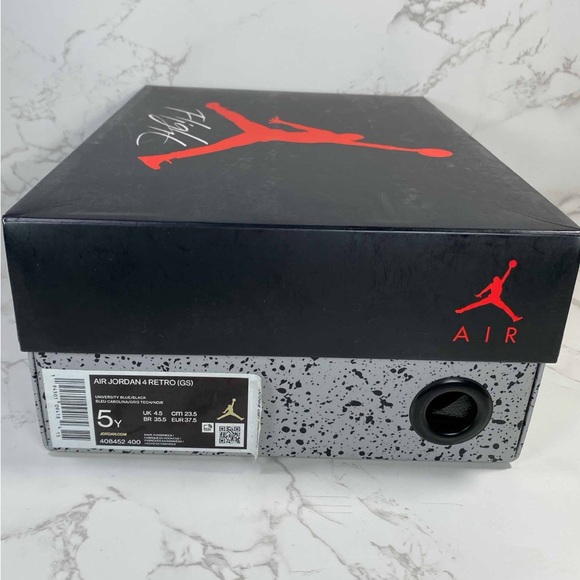 Air Jordan 4 Retro GS 'University Blue' - Picture 8 of 8